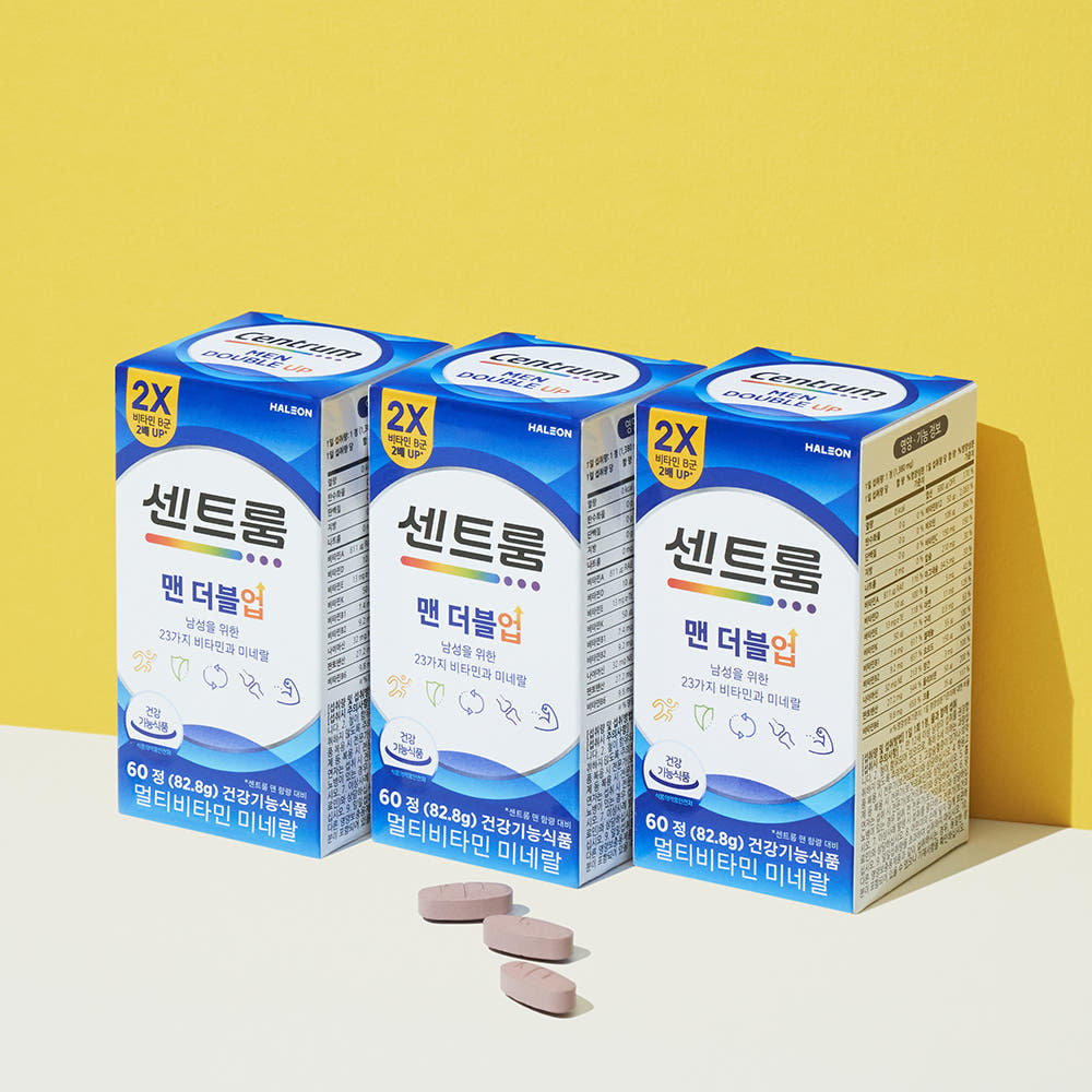 센트룸 맨 더블업 60정 3박스와 알약