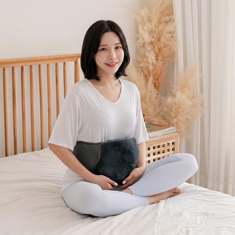 복대에 넣어 배에 두른 돌찜질기